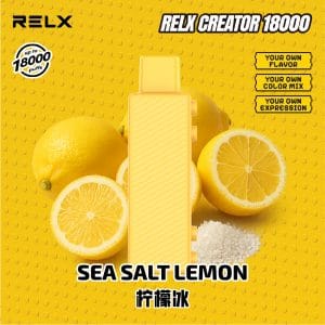 Relx Creator 积木系列 18000 puffs Sea Salt Lemon 柠檬冰 烟弹